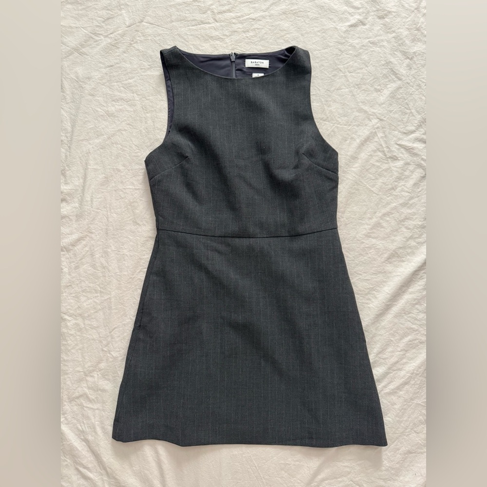 Aritzia Dark Gray Sleeveless Mini Dress